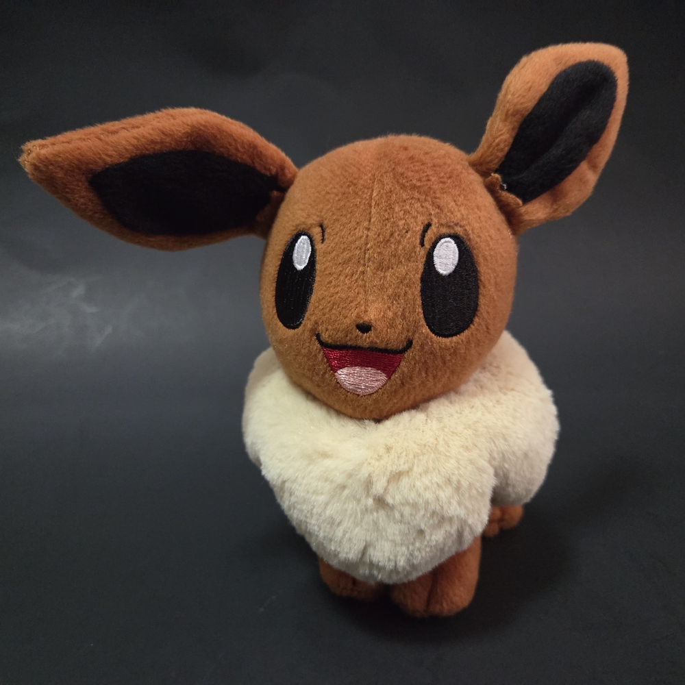 Pokemon Eevee Stuffed Animal - Brown and Cream